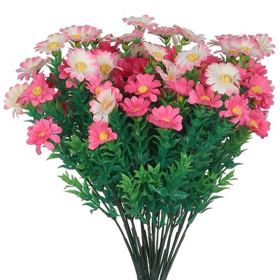 REGALWOVEN Wedding Home Decoration Artificial Daisies Flowers 13.8" 6 Pcs