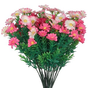 REGALWOVEN Wedding Home Decoration Artificial Daisies Flowers 13.8" 6 Pcs - 1 of 4
