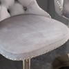 A&A Furniture,Golden Swivel Velvet Barstools Adjusatble Seat Height from 25-33 Inch, Modern Upholstered Bar Stools Tufted ,Set of 2 - 4 of 4
