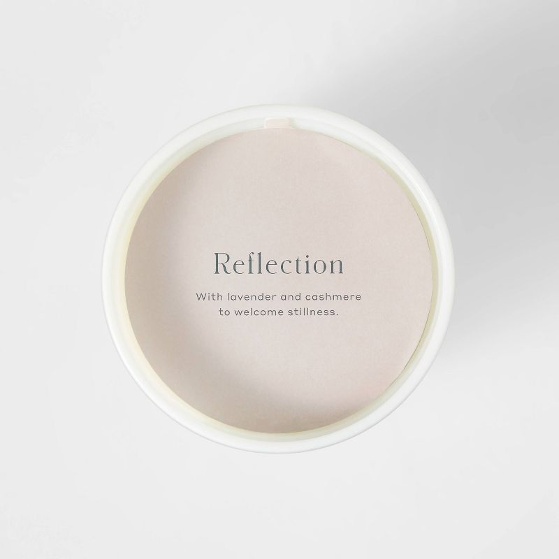 Reflection Core Frosted Glass Wellness Jar Candle White - Casaluna™, 4 of 8