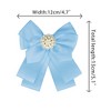Elerevyo Women's Ribbon Brooch Necktie Pin Bow Tie with Pearl - 2 of 4