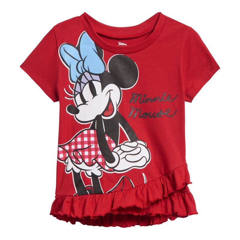 Disney Minnie Mouse T-Shirt and Shorts Outfit Set Infant to Little Kid, 4 of 7