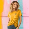 Dalix Butterfly Embroidered Cotton Relaxed Fit Short Sleeve Crewneck Tee Shirt Women - 2 of 4