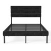 Sapphtopaz Modern Bed Frame with Tufted Headboard Upholstered Platform Bed with Underbed Storage for Bedroom,No Box Spring Needed - 2 of 4