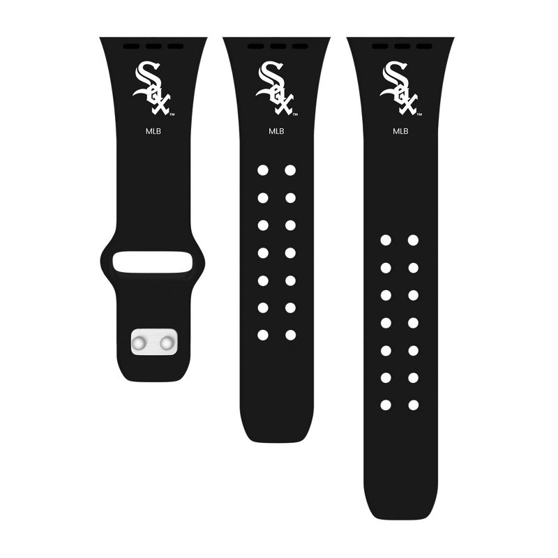 MLB Chicago White Sox Apple Watch Compatible Silicone Band - Black
, 2 of 4