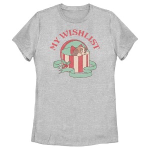 Women's Lady and the Tramp Christmas My Wishlist T-Shirt - 1 of 4