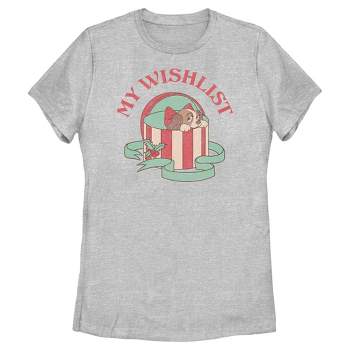 Women's Lady and the Tramp Christmas My Wishlist T-Shirt