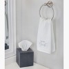 AuldHome Design Galvanized Tissue Box Cover (Dark Gray); Square Distressed Farmhouse Vintage Style Decor Tissue Holder - 4 of 4
