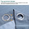 PiccoCasa Linen Textured Look Grommet Top Noise Reduce Blackout Curtains 2 Pcs - 3 of 3