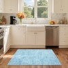 Modern Washable Rugs Abstract Area Rug Non Slip Low Pile Accent Rugs for Living Room Bedroom - 3 of 4