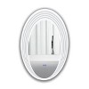 Chloe Lighting LUMINOSITY Back Lit Oval TouchScreen LED Mirror 3 Color - 3 of 4