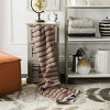 Candy Stripe Knit Throw Blanket - Light Grey/Dark Grey/Orange/Pink - 50" x 60" - Safavieh. - 2 of 2