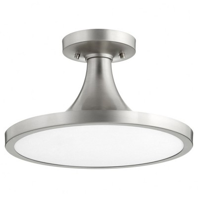 Quorum Lighting Bugle 1 - Light Flush Mount in  Satin Nickel