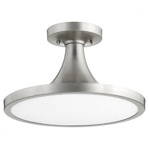 Quorum Lighting Bugle 1 - Light Flush Mount in  Satin Nickel - 1 of 1