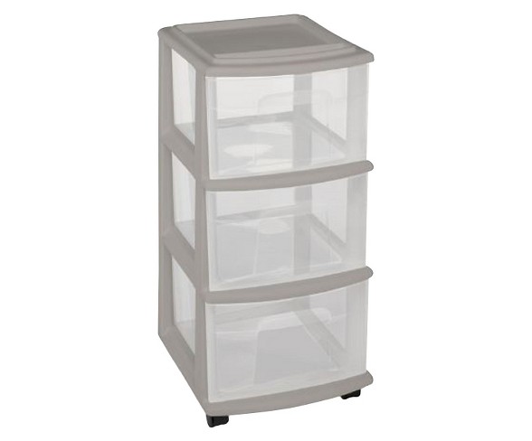 3-Drawer Medium Storage Cart - Gray - Room Essentials&#153;
