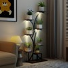 Tangkula 58" Tall 8-Tier Corner Metal Plant Shelf for Multiple Plants Living Room Balcony - 2 of 4