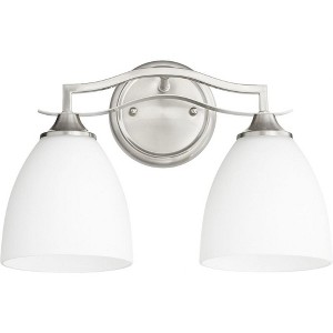 Quorum Lighting Jardin 2-Light Satin Nickel Wall Sconce - 1 of 1