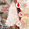 Whisen 7.5FT Prelit Christmas Tree with Memory Wire, 450 Warm Incandescent Lights, 1240 Tips, Stable Metal Stand - 4 of 4