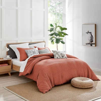 Adobe Waffle Weave Cotton Full/Queen Duvet Set