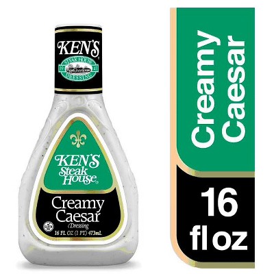 Ken's Steak House Creamy Caesar Salad Dressing 16 fl oz (Pack of 4)