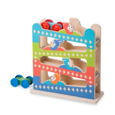wooden car track tower