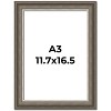 PosterPalooza | Weathered Black Picture Frame - UV Acrylic, Foam Board Backing, Hanging Hardware - 2 of 4