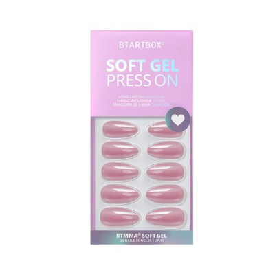 BTArtbox Press-On Nails - Lotus Glazed - M Almond - 30ct