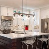 LNC Maison Farmhouse Linear Kitchen Island Pendant  Lights, Black and Antique Brown with Clear Glass Mason Jar,25.5in/27.5in - 2 of 4