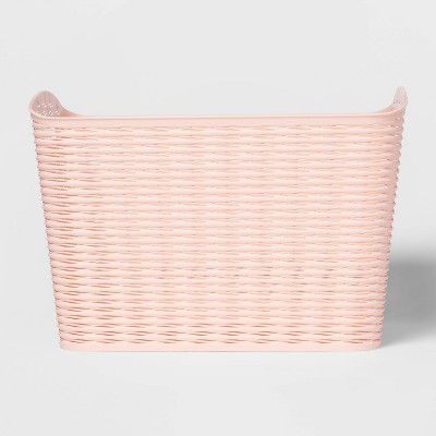 Image of Wave XL Curved Storage Bin Blush - Room Essentials™