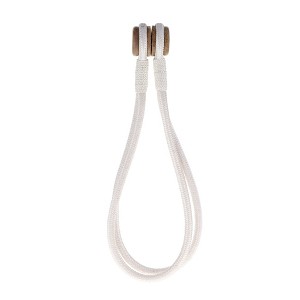Evideco French Home Goods Magnetic Curtain Tiebacks – Double Braided Cord with Wooden Tips - 1 of 4
