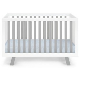 APRILSOUL Livia 3-in-1 Convertible Island Crib White and Gray - 1 of 4