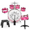 Best Choice Products 11-Piece Kids Starter Drum Set w/ Bass Drum, Tom Drums, Snare, Cymbal, Stool, Drumsticks - 3 of 4