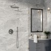 CASAINC 1-Spray Patterns Round 2-Functions 10 Inches Wall Mount Dual Shower Heads with Handheld - 3 of 4
