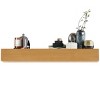 SEVOBAL Decorative Wall Shelf 48'' Floating Fireplace Mantel Solid Fir Wood Shelf for Living Room and Home Decor, Brown, 48"*9"*6" - 4 of 4