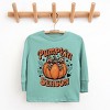 The Juniper Shop Coquette Pumpkin Season Leopard Youth Long Sleeve Tee - XL - Seafoam - 2 of 4