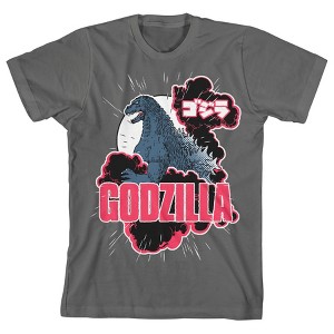 Classic Godzilla Youth Charcoal Gray Graphic Tee - 1 of 1