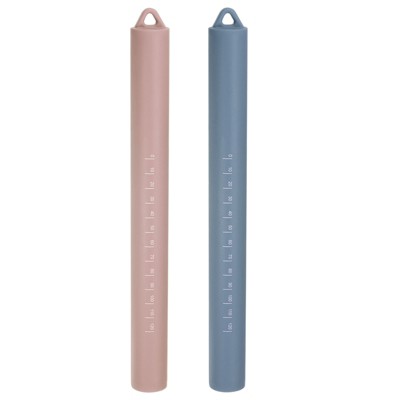 Unique Bargains Silicone Cylindrical Stainless Steel Inner Core Non-Stick Rolling Pin
