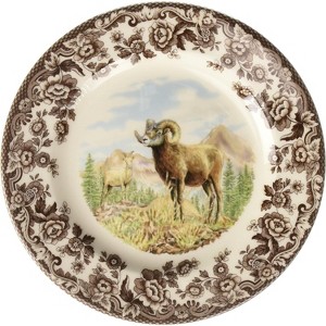 Spode Woodland 8” Dinner Plate, Perfect For Thanksgiving And Other Special Occasions, Made In England, Animal Motifs - 1 of 3