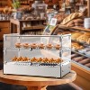 21 Inch Food Warmer Display, 2-Tier Commercial Countertop Food Warmer Display Case, Electric Pizza Warmer with Tempered Glass, Pastry Display Case - 2 of 4