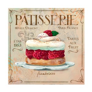 Trademark Fine Art -Fiona Stokes-Gilbert 'Patisserie I' Canvas Art - 1 of 4