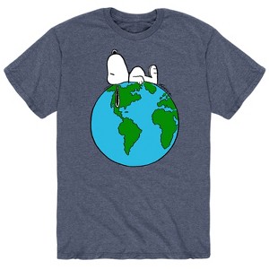 Men's - Peanuts - Snoopy Space Beagle Astronaunt Short Sleeve Graphic T-Shirt - 1 of 4