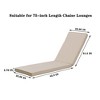 Okak 1PC/2PCS Premium Outdoor Chaise Lounge Cushions,UV-Resistant,Perfect for Patio Chairs,Chaise Loungers,and Poolside Furniture - 3 of 4
