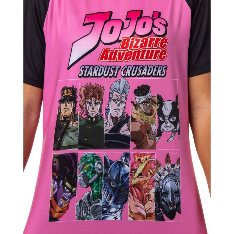 Jojo's Bizarre Adventure Womens' Stardust Crusaders Pajama Sleep Shirt, 2 of 5