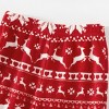 PATPAT Christmas Family Matching Long-sleeve Allover Deer & Snowflake Print Red Thickened Pajamas Sets - 4 of 4