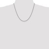 Black Bow Jewelry 2.5mm, 14k White Gold, Handmade Solid Rope Chain Necklace - 2 of 4