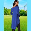 Seta T Women's One Shoulder Long Sleeve High Low Asymmetrical Hem Tunic Blouse - 4 of 4