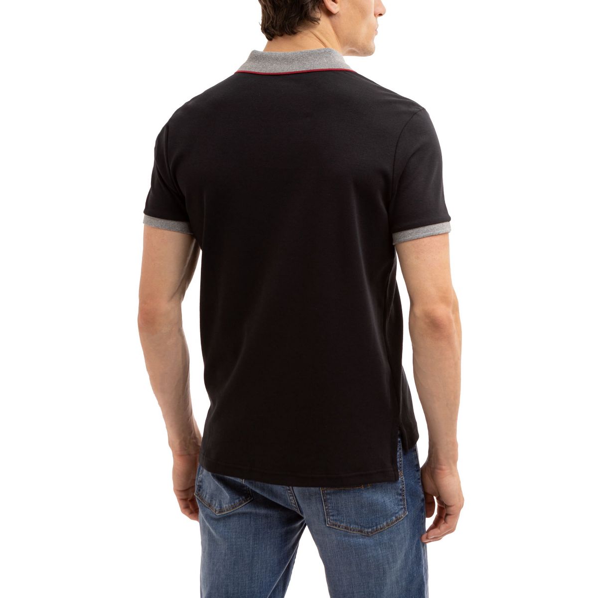 U.S. Polo Assn. Men's Slim Fit Multicolor Interlock Polo Shirt with Big Pony - thumbnail 2