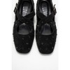 Addison - Black Suede Cross Strap Mary Jane Shoes (Women) black 5.5 Forever & Always Shoes US - 3 of 4
