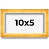 PosterPalooza | Panoramic Minimalist Shadow Box Gold Picture Frame - UV Acrylic, Backing, Hanging Hardware - 2 of 4