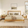 King Size Wood Platform Bed with Headboard for Bedroom - 4 of 4
